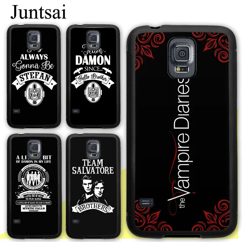 

Juntsai The Vampire Diaries TEAM DAMON TPU Cover Case For Samsung Galaxy S4 S5 S6 S7 Edge S8 S9 S10 Plus Lite Note 8 9 Case