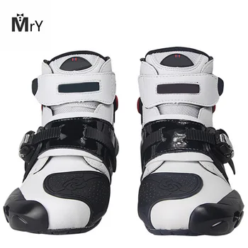 

MAHAQI Motorcycle Boots Shoes Racing Speed Motorbike Shoes Moto Boot Riding Boots Ankle Men Cycling Sports Hot Sale