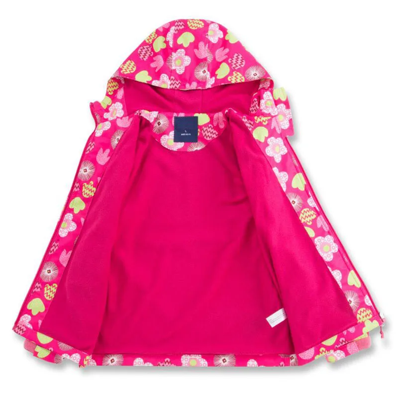 Meninas à Prova Jaquetas da Criança Jaqueta ao ar Dwaterproof Água Outono Livre Roupas Infantis Esportes Hoodies Cabolsa Velo Quente Outerwear 10 Cheap Jaquetas e casacos