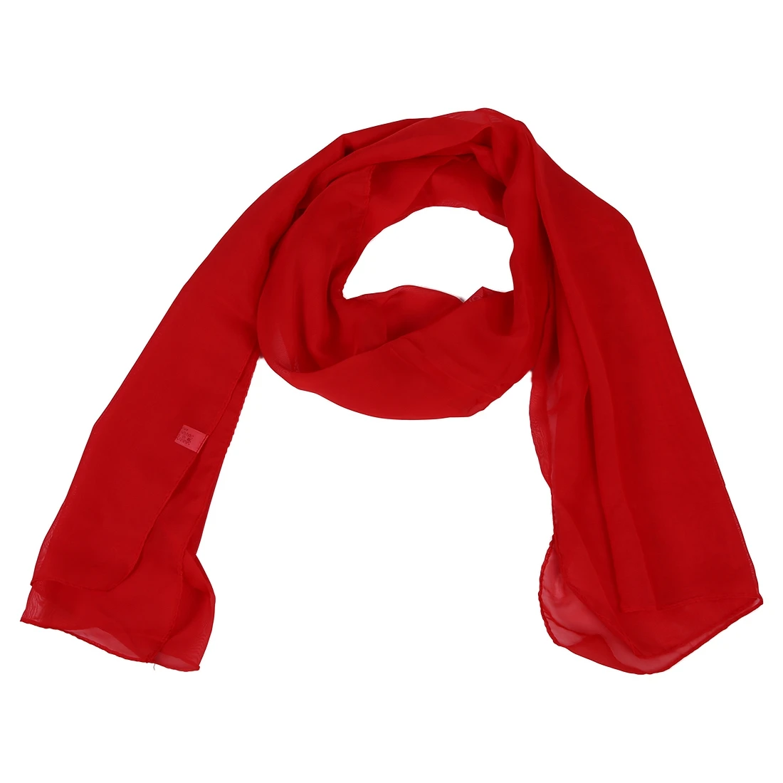 

Red fashion soft cotton line ladies scarf shawl solid color