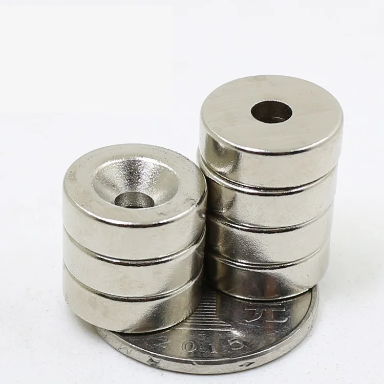 Buy Neodymium 15x5 hole 4mm 10PCS Round