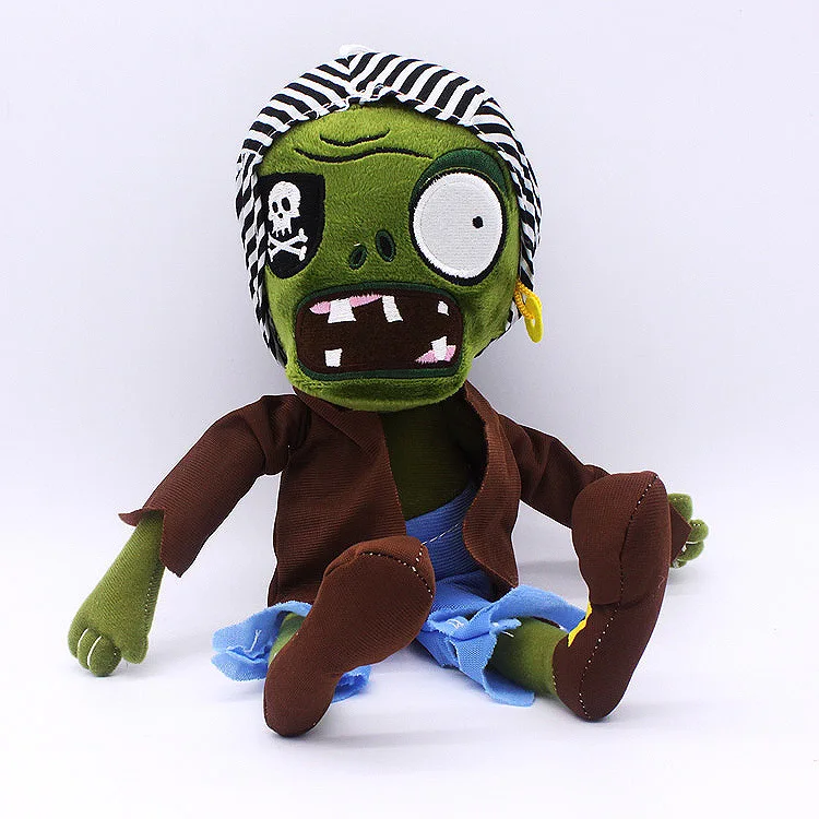 

Plants Vs Zombies Figures Plush Stuffed Toys Doll Pirate Zombie