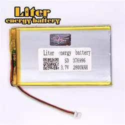 Плагин 1,0-4 P 376996 2800 mah 3,7 V плоский перезаряжаемый планшетный ПК аккумулятор 3,7 v lipo литиевая батарея для москитной лампы