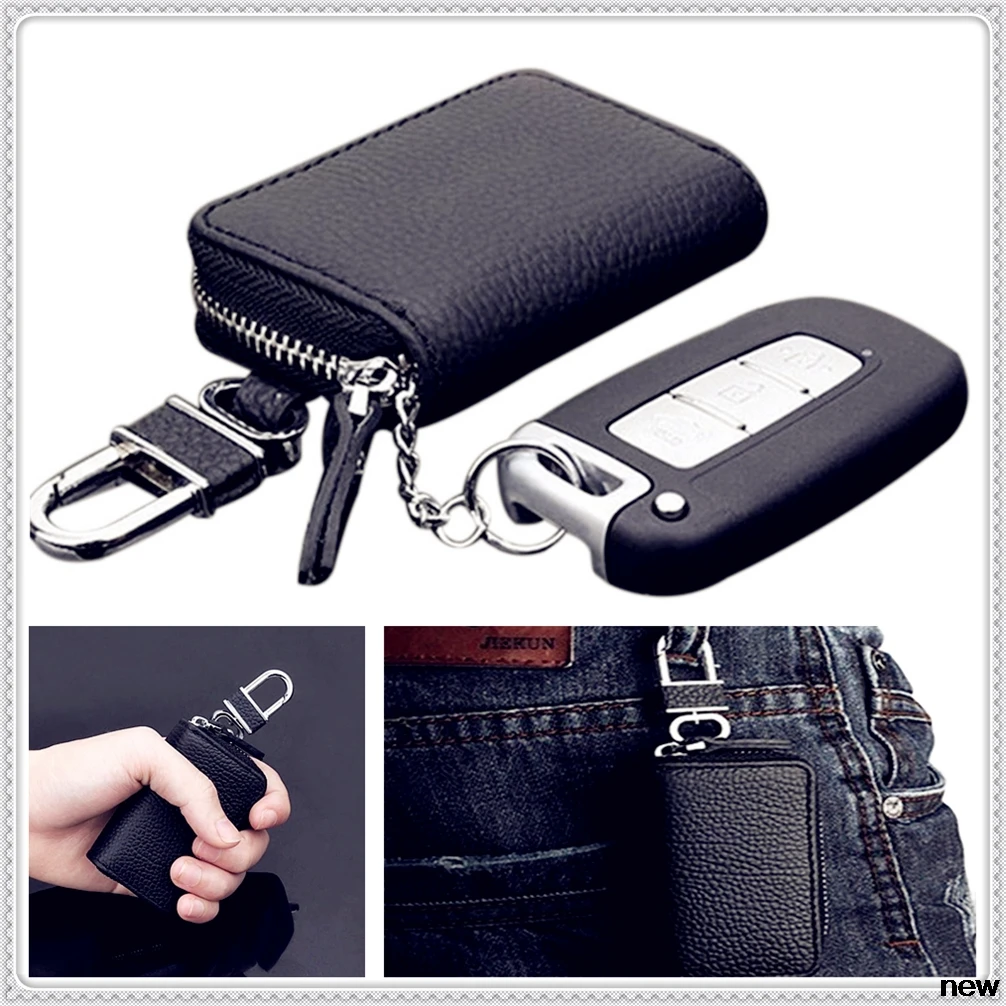 

car Leather Men Key Keychain Cover Case box Purse for ACURA Legend CL MDX RL TL RDX TSX RSX ILX EL CSX RLX TLX ZDX SLX