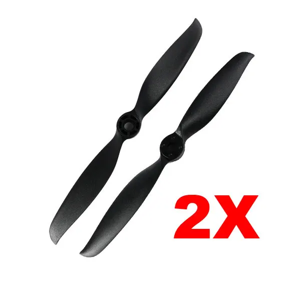 2PCS 9 x 4 7E Plastic Propeller Set Prop Motor Shaft Adaptation Electric Flight Propeller Black
