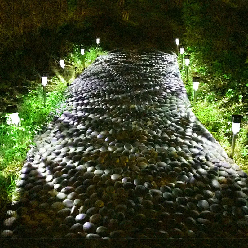 LED Solar Lights Stainless Steel Solar Powered Lamp for Outdoor Landscape Path Lawn Pathway Garden Decor White Luminaria Light (3)