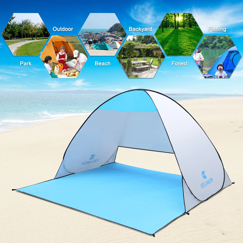 

Outdoor Ultralight Tent Automatic Instant Pop-up Portable Beach Tent Anti UV Shelter for Camping Fishing Hiking Picnic