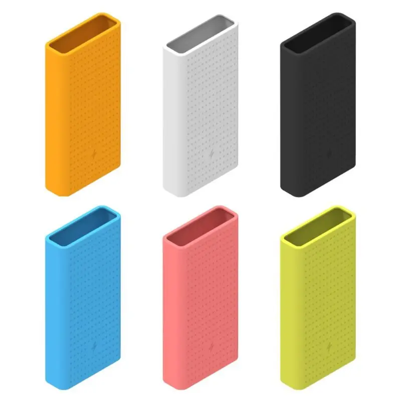 Portable Silicone Protective Case Cover Skin Shell for Xiaomi 20000mAh Mobile Power Bank 2nd Generation Accessories