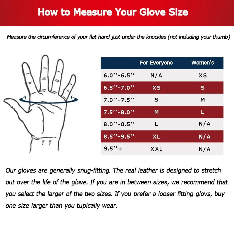 gloves size