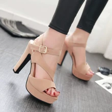 2016 sexy women sandals strappy heels shoes platform women shoes summer gladiator sandals brand woman shoes chaussure femme BDE0