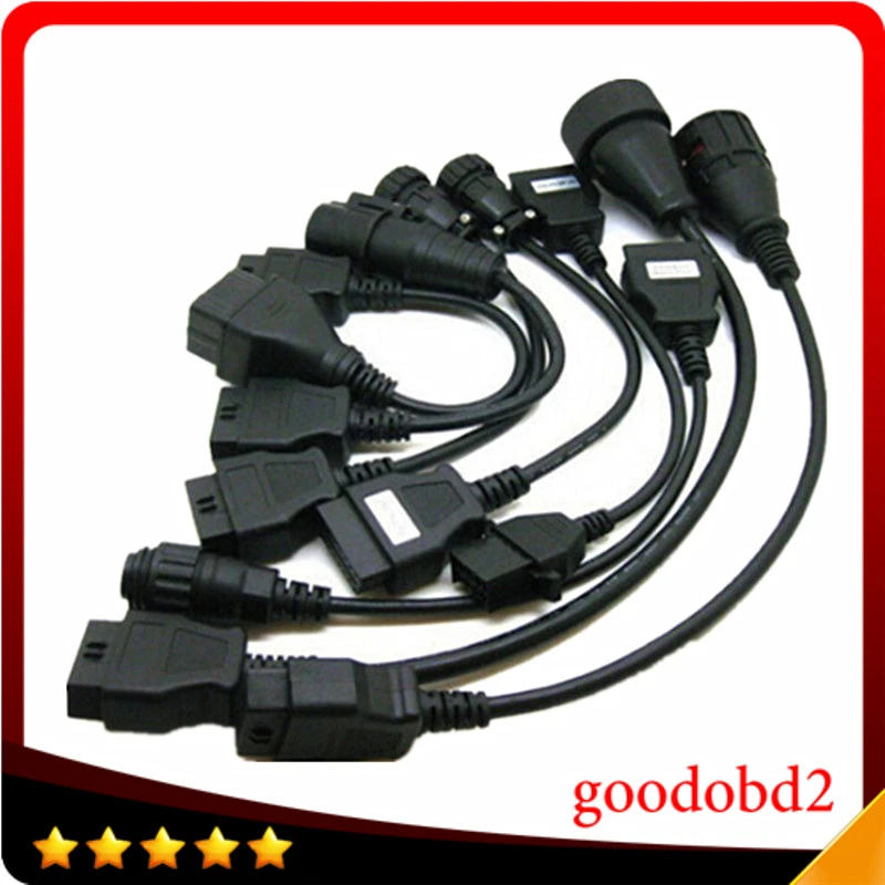 

Truck Full Set TCS Truck 8 Cables CDP PRO Scanner Connecter Diagnostic Cable for VD600 CDP+ OBD2 Diagnostic Tool Connect Cable