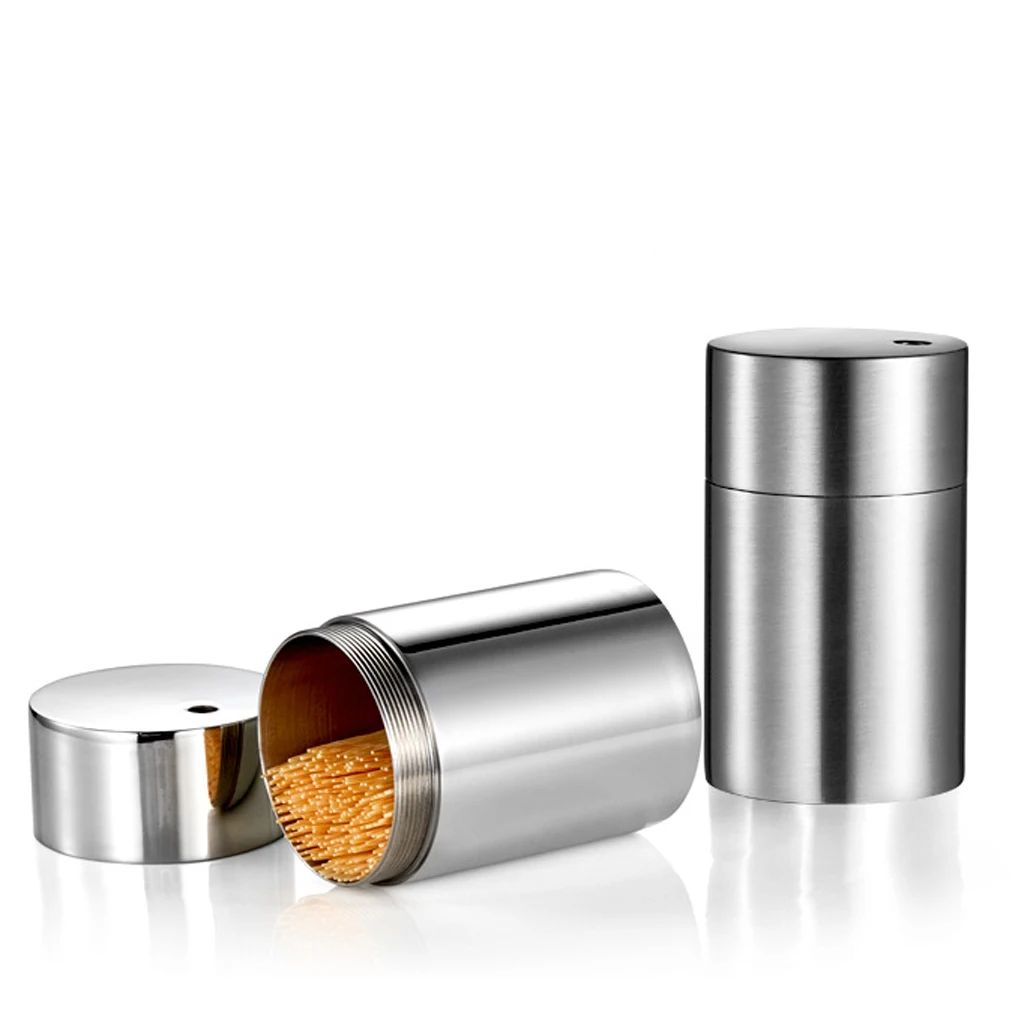 Toothpick Holder Dispenser Storage Organizer Stainless Steel Toothpick Holder for Kitchen Restaurant Tabletop table Decoration