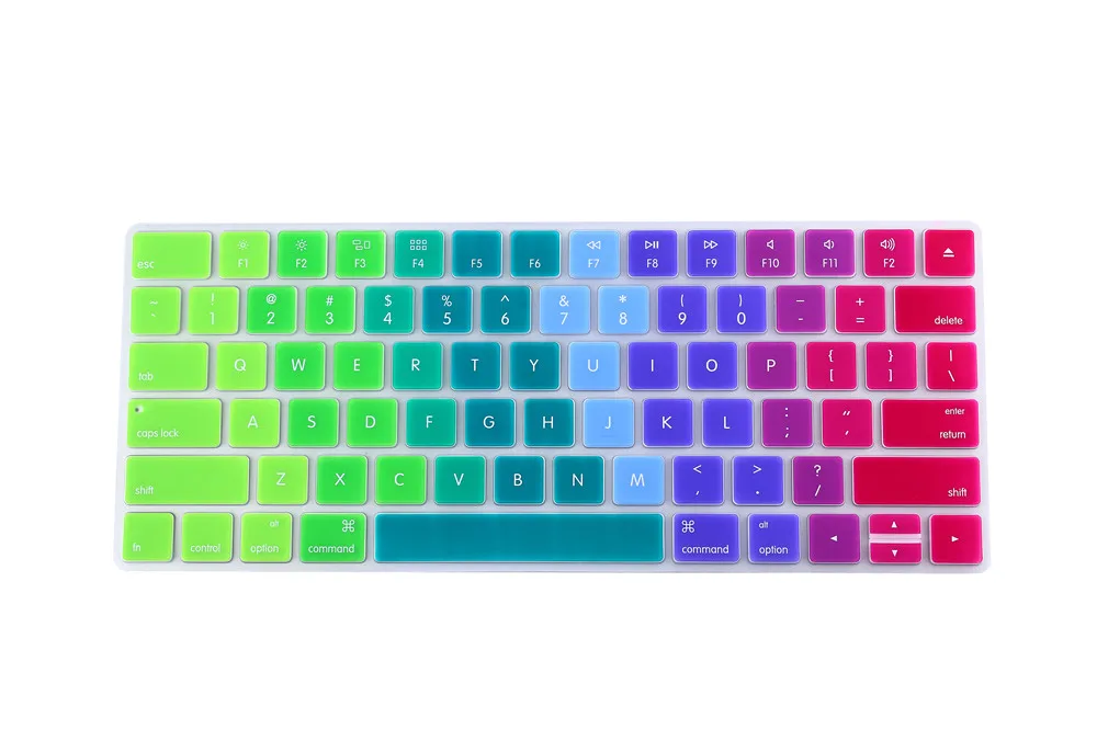 RYGOU Американская версия Английский алфавит силиконовый чехол для клавиатуры защитная кожа для Apple новая волшебная клавиатура 2 MLA22B/A выпуск - Цвет: Rainbow
