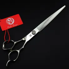 Ножницы для домашних животных 671#8 ''22 см бренд фиолетовый дракон Парикмахерские ножницы с мешком 440C собаки кошки домашние животные ножницы для стрижки волос