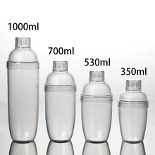 Шейкер-анти-утечка прозрачный ПК Смола молоко чай коктейль напиток шейкер Бар Инструмент