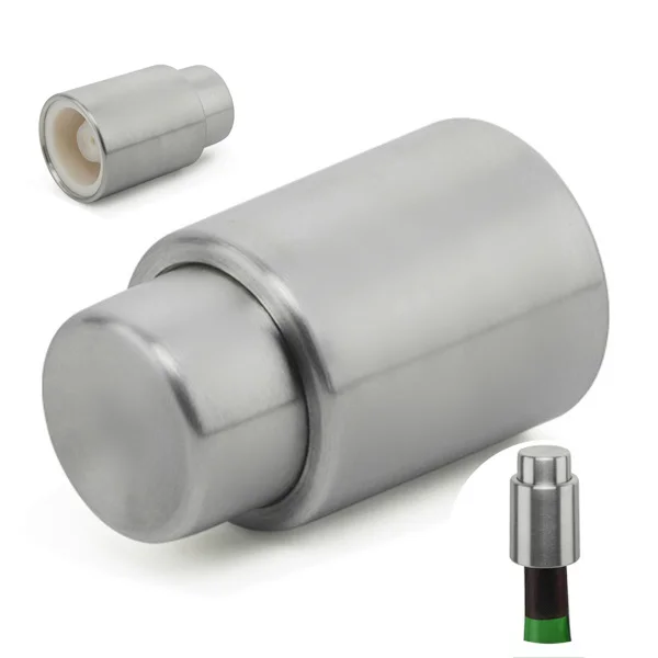 

Free Shipping! 1Pcs Stainless Steel Sealed Champagne Red Wine Plug Bottle Cap Vacuum Stopper Practical 301-0620