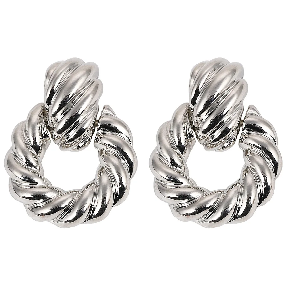 OEM Alloy Earring Womens Round Rattan Costume Jewelry Earrings For Girls