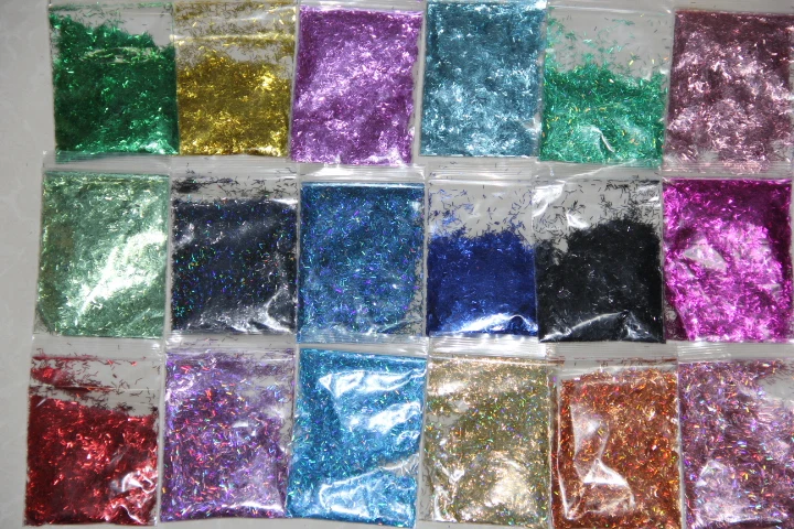 

18 Colors Solvent Resistant Glitter Acrylic Strip Dust Sample Set For Nail Art Tips Gel Polish Deco