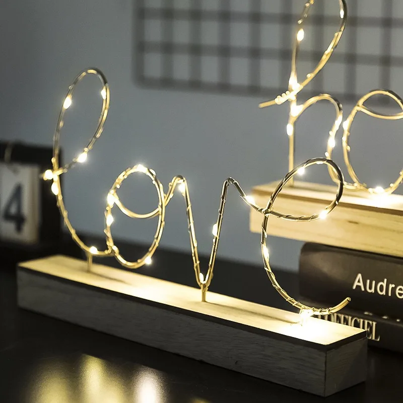 IdYllife ins горячее украшение стола для дома любовь с подсветкой лампа подарок на день рождения День Святого Валентина девушка креативный Фотофон