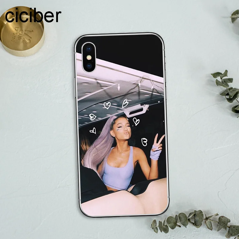 ciciber Ariana Grande AG Rainbow Sweetener Soft Silicon Phone Cases Cover For iPhone Case 7 6 8 6s 5S Plus X Fundas Capa