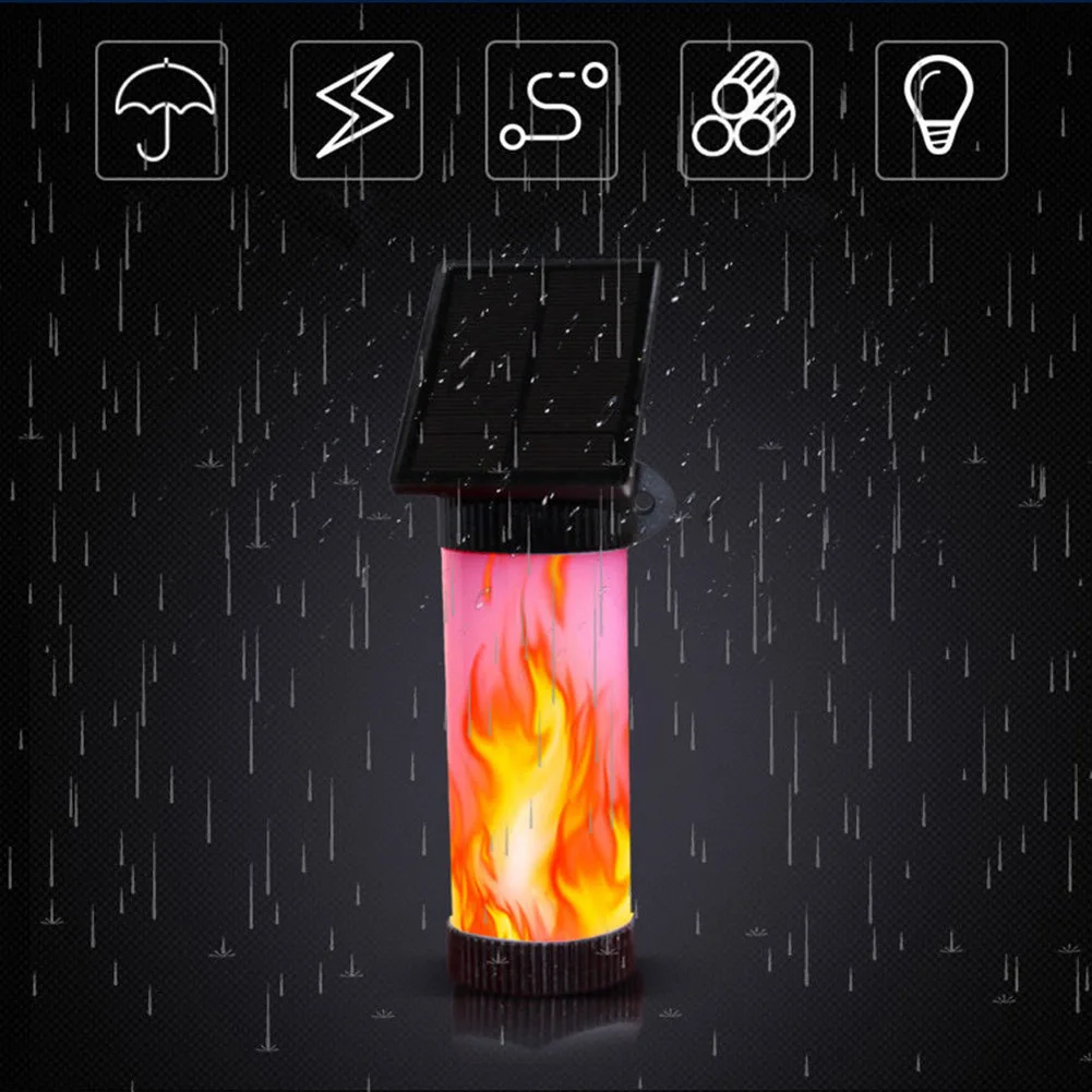 Buy LED Solar Power Light Simulation Flame Effect Wall