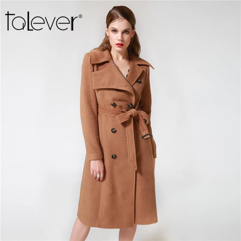 2017 Fashion Womens autumn winter wool jackets double