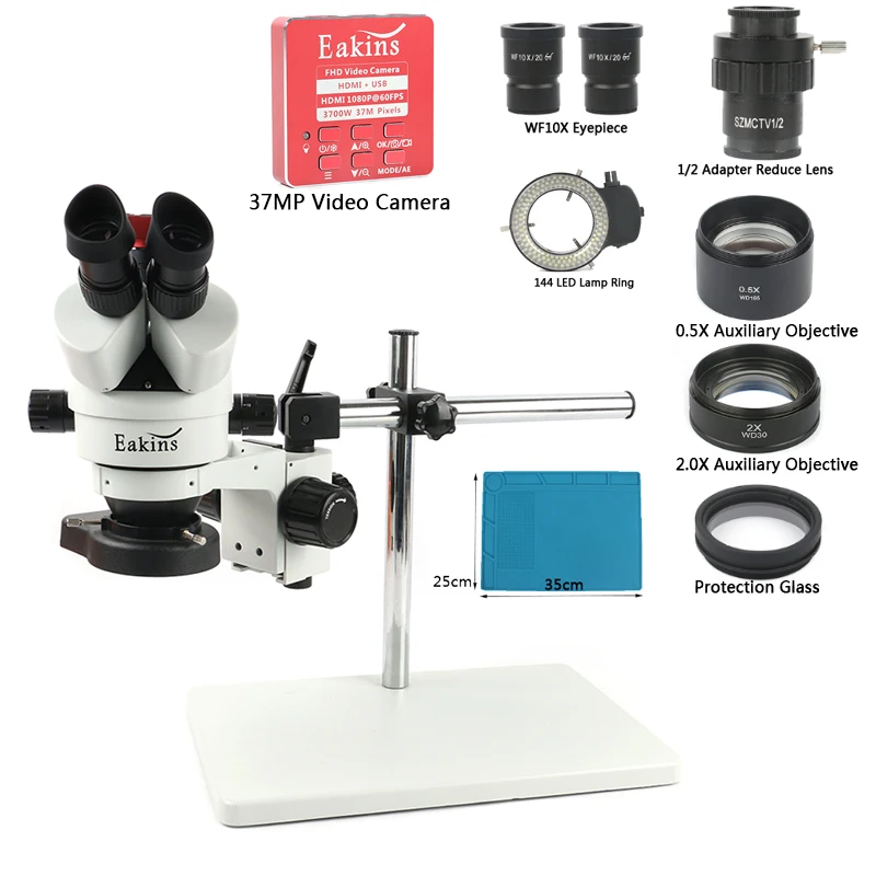Buy Arm Support 3.5X 90X Trinocular Microscope Stereo