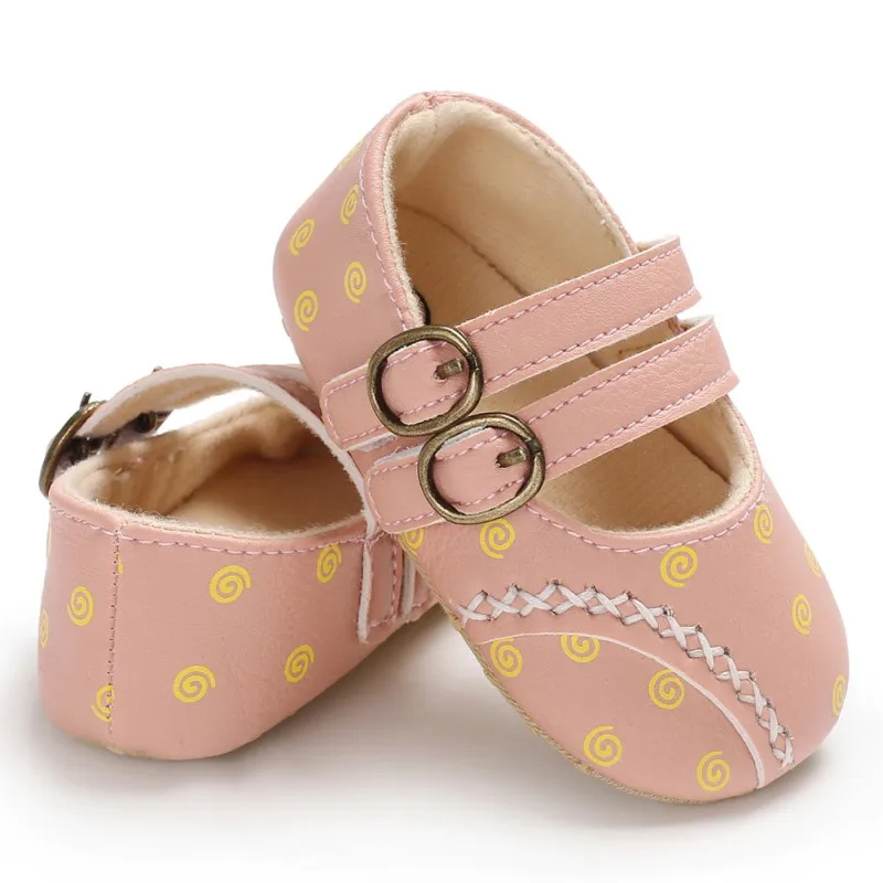 Одежда для малышей для девочек обувь из мягкой искусственной кожи модные туфли принцессы печати младенческой первые ходоки новорожденных