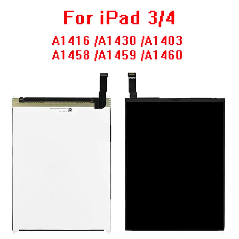 10 шт./лот для ipad 3 A1416 A1430 A1403 для ipad 4 A1458 A1459 A1460 ЖК-дисплей Экран дисплея Панель монитор модуль гибкий кабель Замена