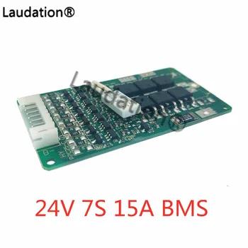 

7 S BMS 24V 15A 29.4V Lithium Battery BMS E-Bike with Balance Function 24 V 8Ah 10Ah 12 Ah Li-Ion Battery free shippinlaudation