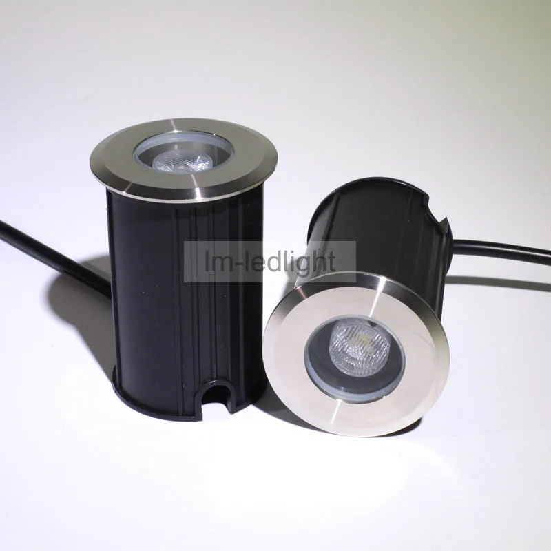 

Stainless Steel floor light 1W dia52mm IP68 waterproof LED inground lighting lampade da terra free ship 2pcs