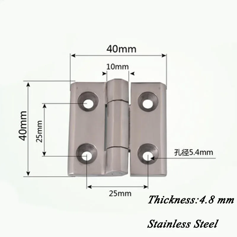 2Pcs Stainless Steel Thickened Folding Flat Door Hinges Kin Door