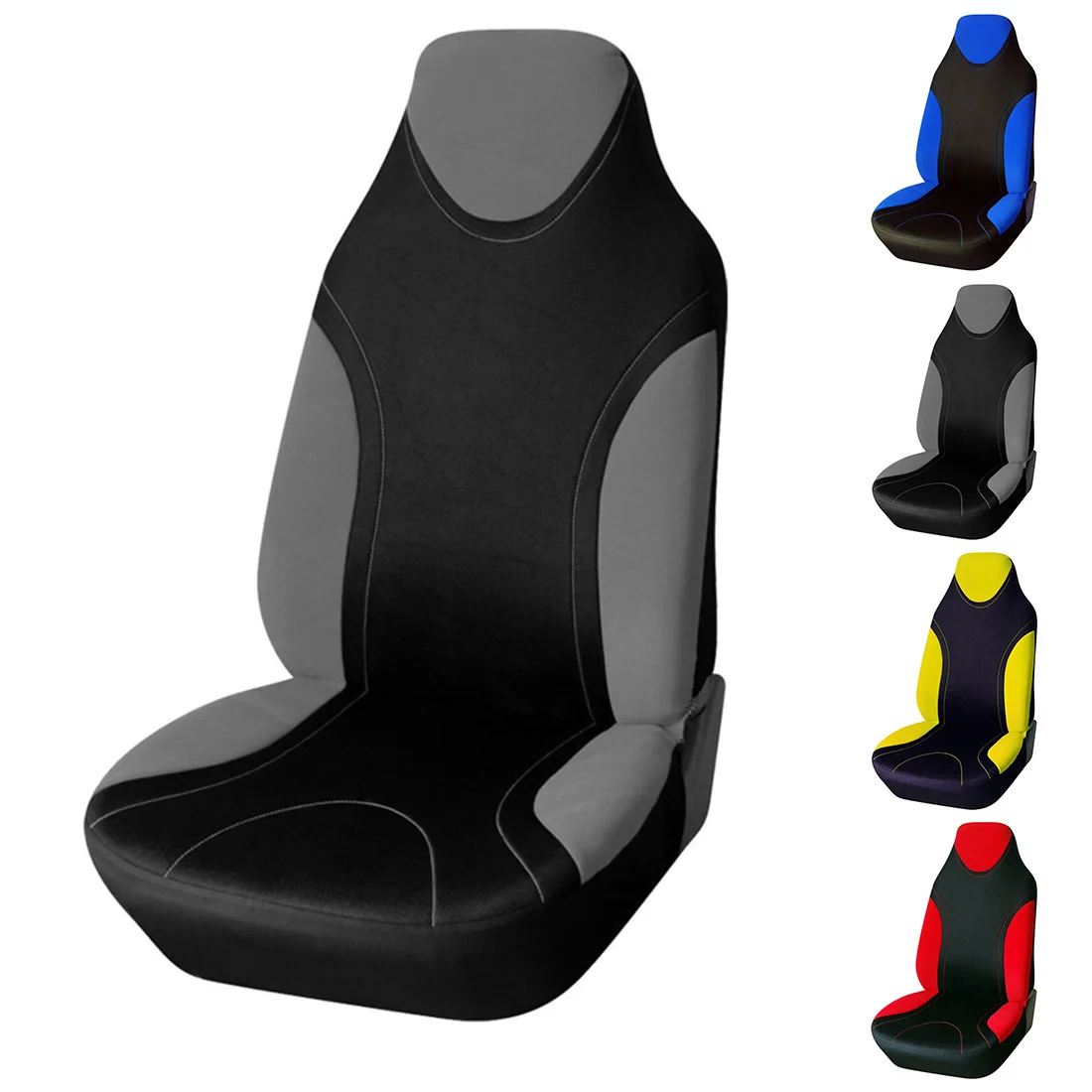 Dewtreetali Sports Style Car Seat Cover High Back Bucket Universal Fits