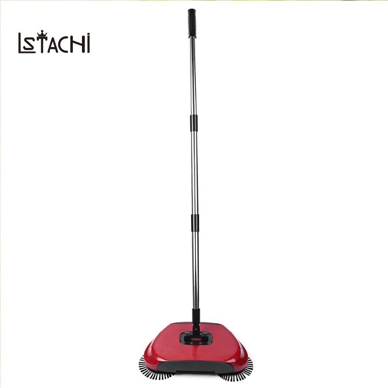 

LSTACHi Stainless Steel Sweeping Machine Push Type Magic Broom Dustpan Handle Household Vacuum Cleaner Hand Push Sweeper mop
