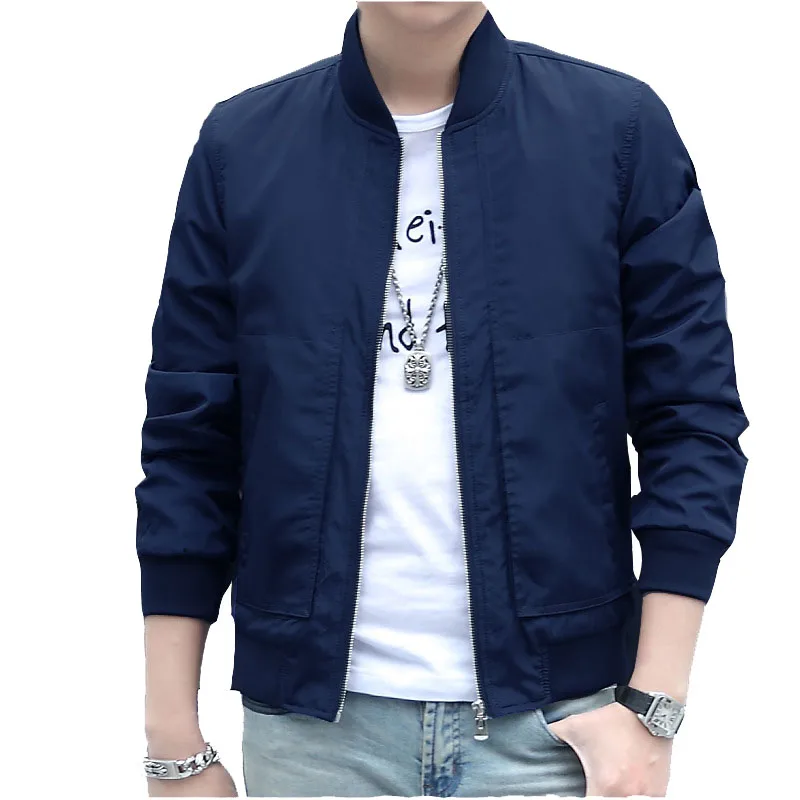 

Men's Jacket Spring Autumn Casual Solid Coats Mens Baseball Uniform Slim Mens Brand Clothing Fashion Coats Male Outerwear ,GA265