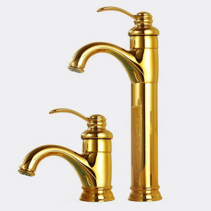 

Bathroom Faucet Single Hole wash basin faucet Gold Vessel Sink Faucet Single Lever Vanity Basin Mixe Tap KD178