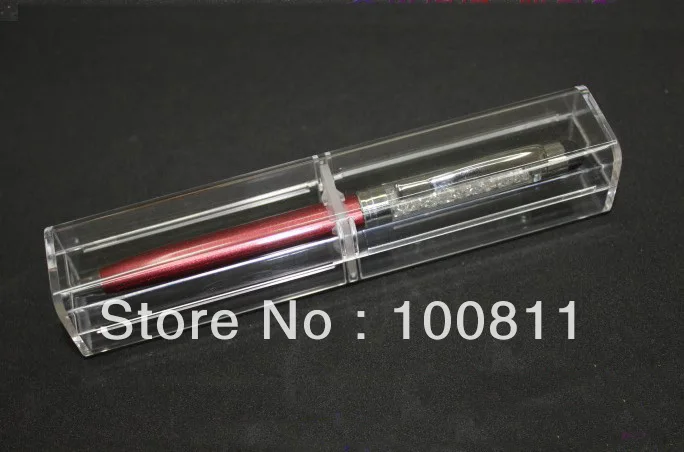 500 шт./лот пластиковая ручка коробки прозрачной пенал держатель ручки подарочная коробка