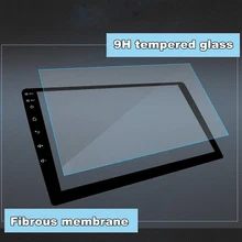 Изогнутый навигационный экран протектор для 10,1 дюймов автомобиля радио автомобиля DVD gps навигации защитная пленка из закаленного стекла стикер