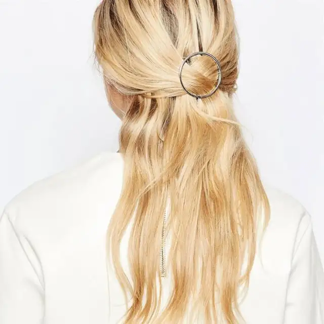 Cool Fashion Headdress Tiara Alloy Circle Hair Clips Hairgrips
