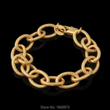Золотое кольцо браслет золотистый цвет, Круглый 21 см* 1,2 см цепочки и браслеты Для мужчин