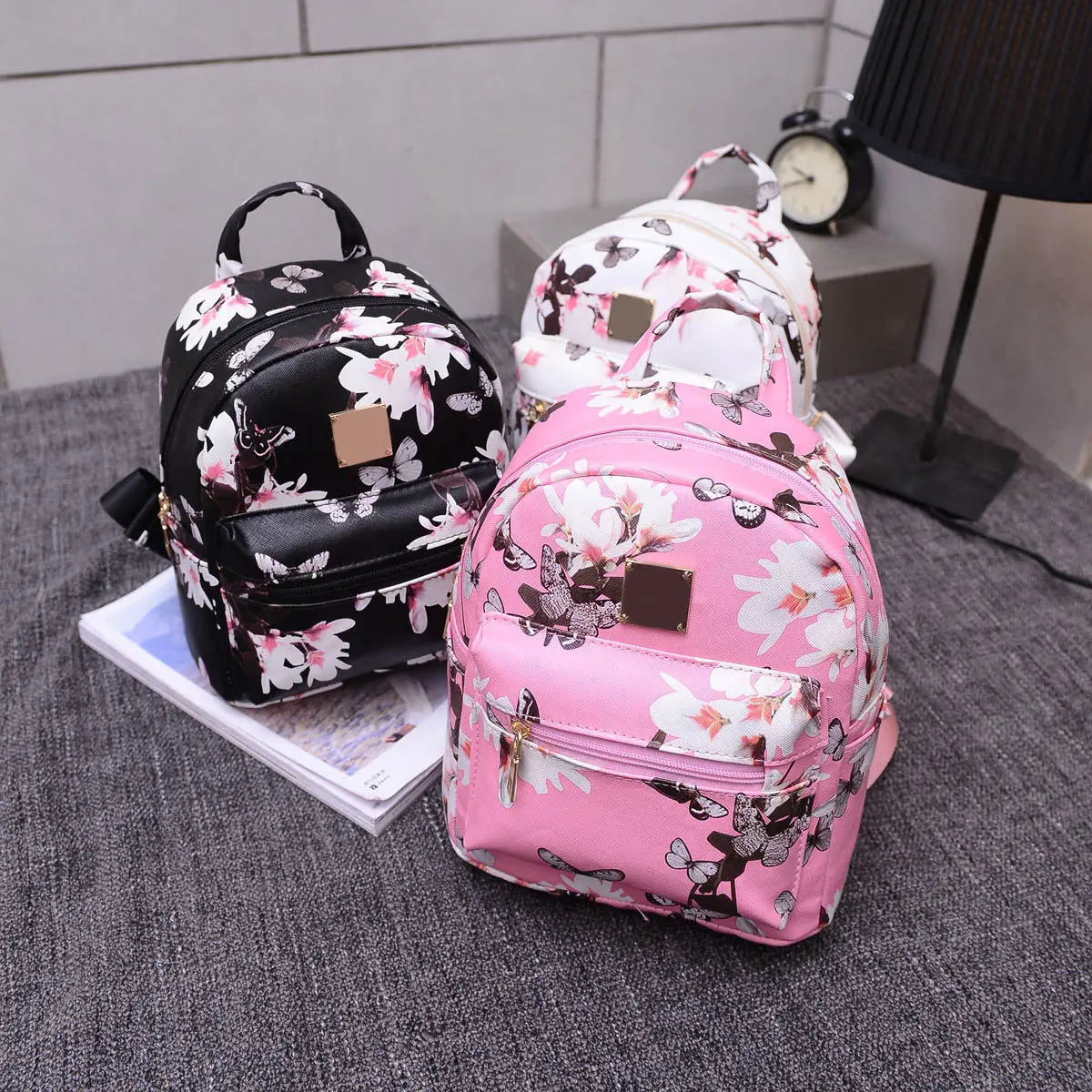 ladies floral backpack