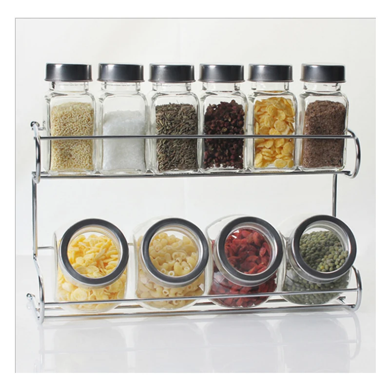 set meal kitchen tools 10 pcs kitchen supplies glass seasoning jar