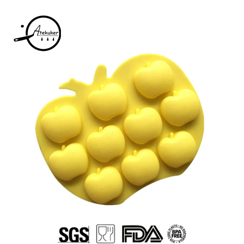 

Atekuker Apple Shape Silicone Mold For Chocolate Ice Cube Maker Silicone Forms Cake Decoration Silicone Molds For Candy