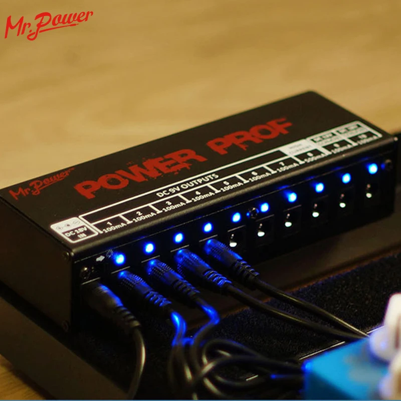 Освещение для ЕС блок питания педали эффектов (8 Way DC 9V и 1 12V 18V) защита от