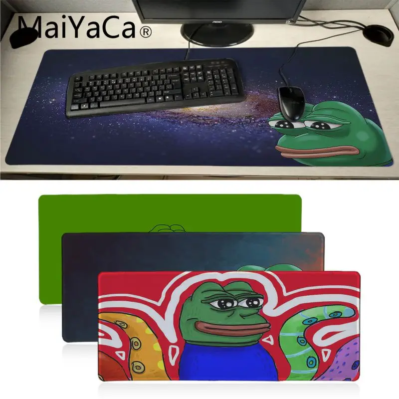 Maiyaca нескользящий PC pepe meme нескользящий прочный резиновый компьютерный коврик большой Lockedge игровой коврик для мыши PC компьютерный коврик