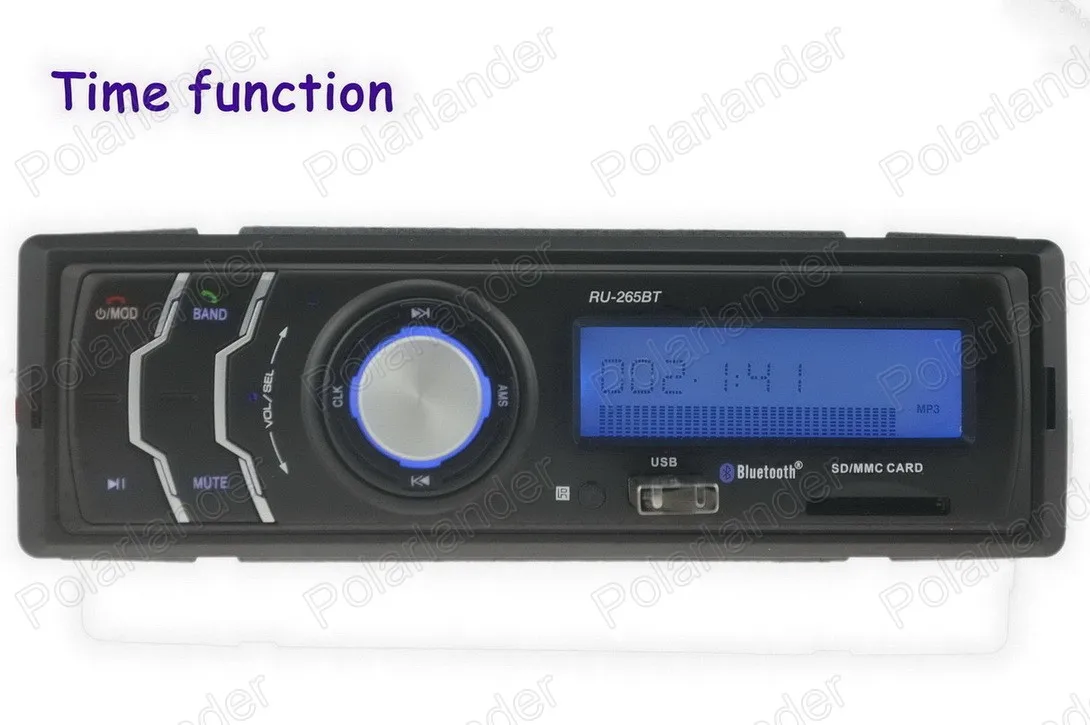 Горячая новинка в тире bluetooth музыкальный телефон автомобильный радио mp3-плеер аудио Авто Стерео fm-приемник USD/SD карта/AUX In