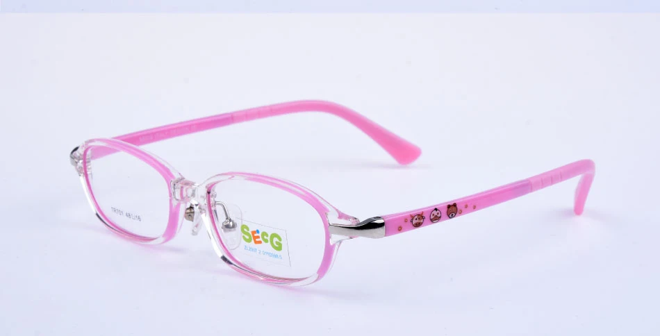 SECG Гибкая оправа из сплава для умственной дальнозоркости, детские очки по рецепту, ацетатные детские очки, светильник, детские очки