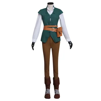 

Tangled Rapunzel Flynn Rider Costume Prince Uniform Daily Hunting Outfit Adult Women's Halloween Carnival Cosplay Costume