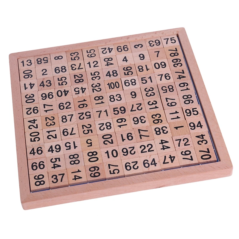 

Wooden Montessori Hundred Board Math 1 to 100 Consecutive Numbers Counting ToyRamadan Festival GiftRamadan Festival Gift