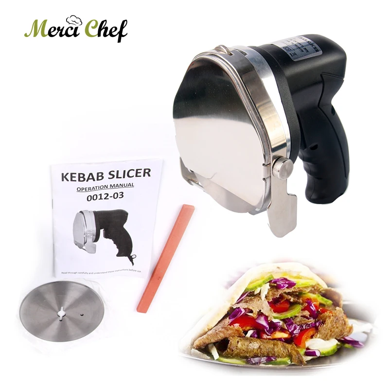 

6pcs/Lot Automatic Electric Doner Kebab Slicer For Shawarma,Kebab Knife,Kebab Slicer,Gyros Knife,Gyro Cutter CE Certification
